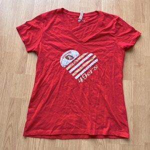San Francisco 49ers Vee-Neck Tee